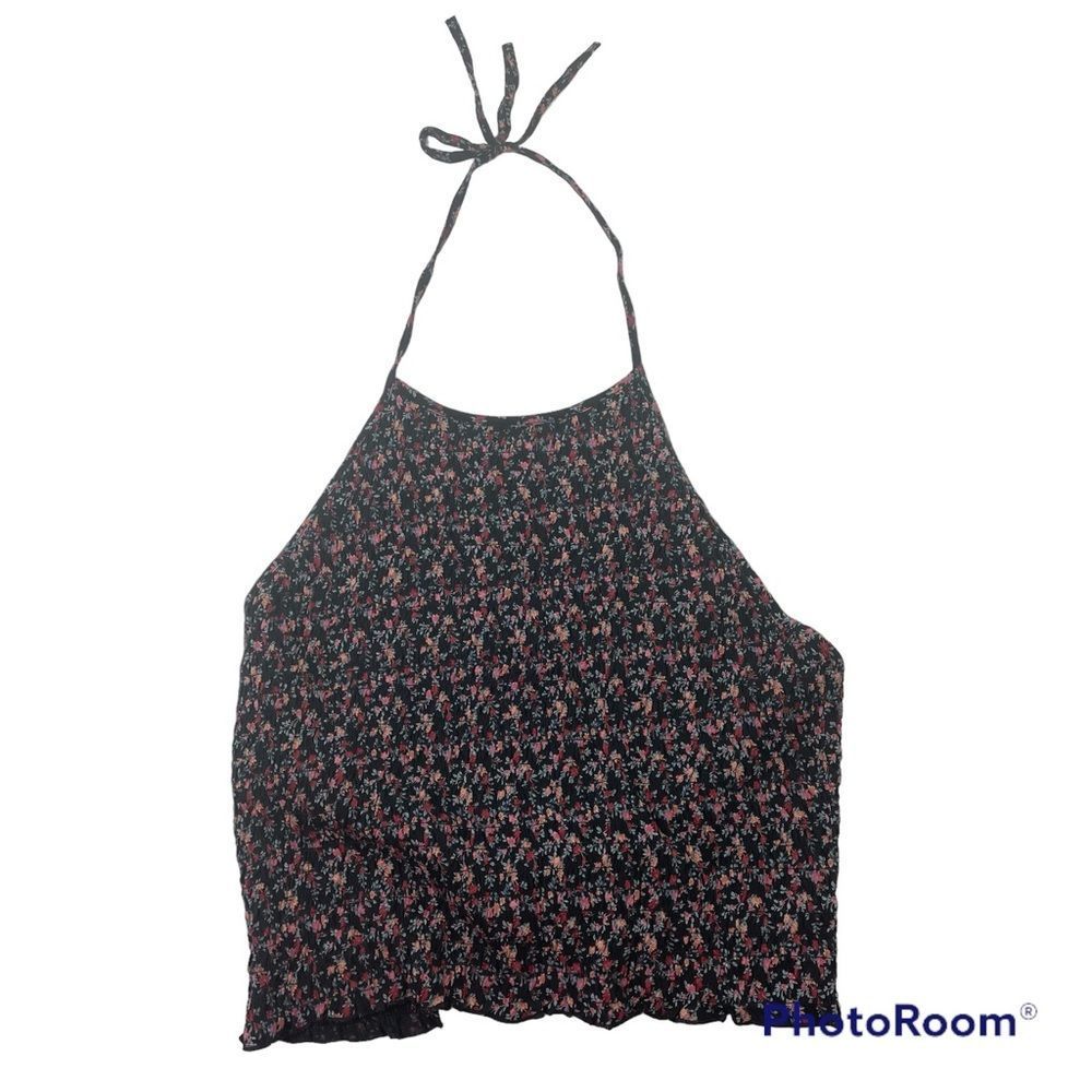 Ditsy Floral Halter Crop Top